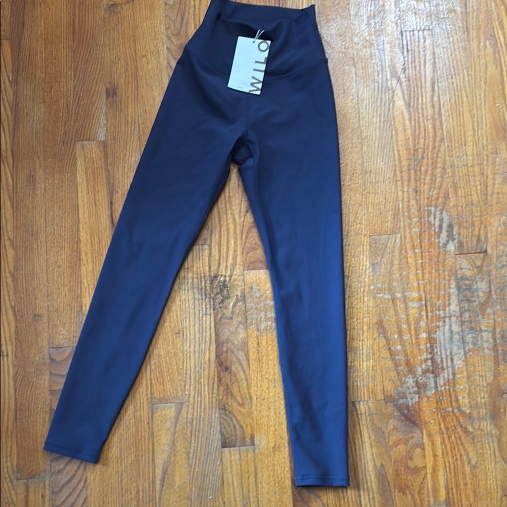 Navy Blue High-Waisted Leggings